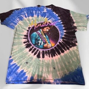 Tie-Dye Short Sleeve Tee - Blue and Black
